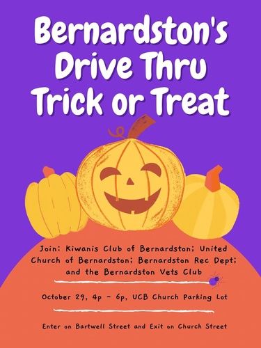 Bernardston's Drive Thru Trick or Treat